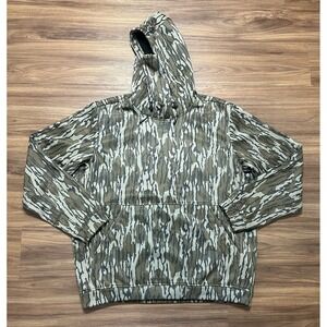 AFTCO Reaper Tactical Fishing Hoodie Gaitor Mossy Oak Camo Men's Sz XL